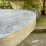 Zinc bar table