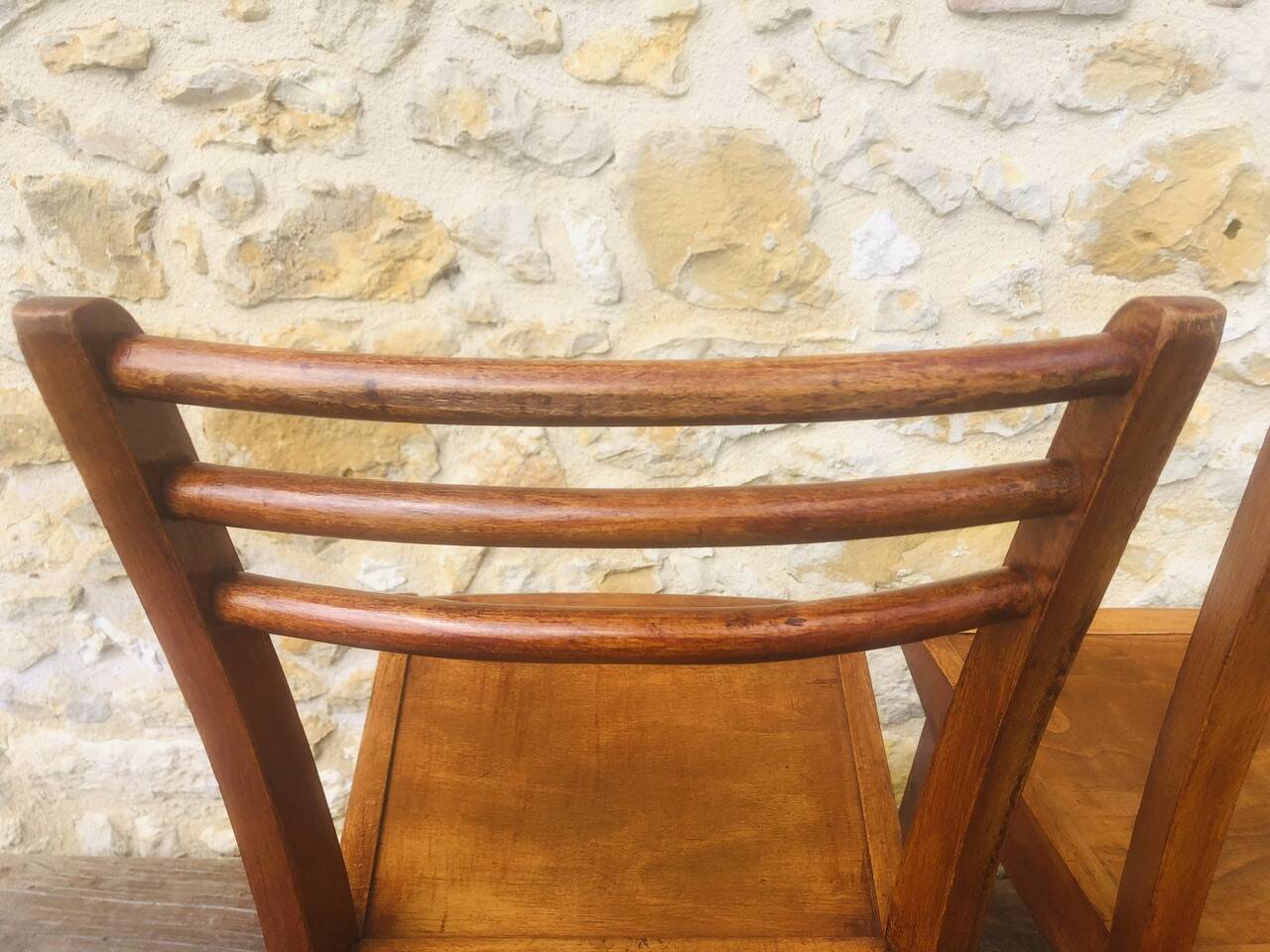 Pair of vintage bistro chairs, Stella Luterma, Circa 60'