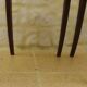 2 stylish solid wood chairs with red velvet fabric seats