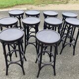 Set of 10 bar stools