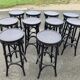 Set of 10 bar stools
