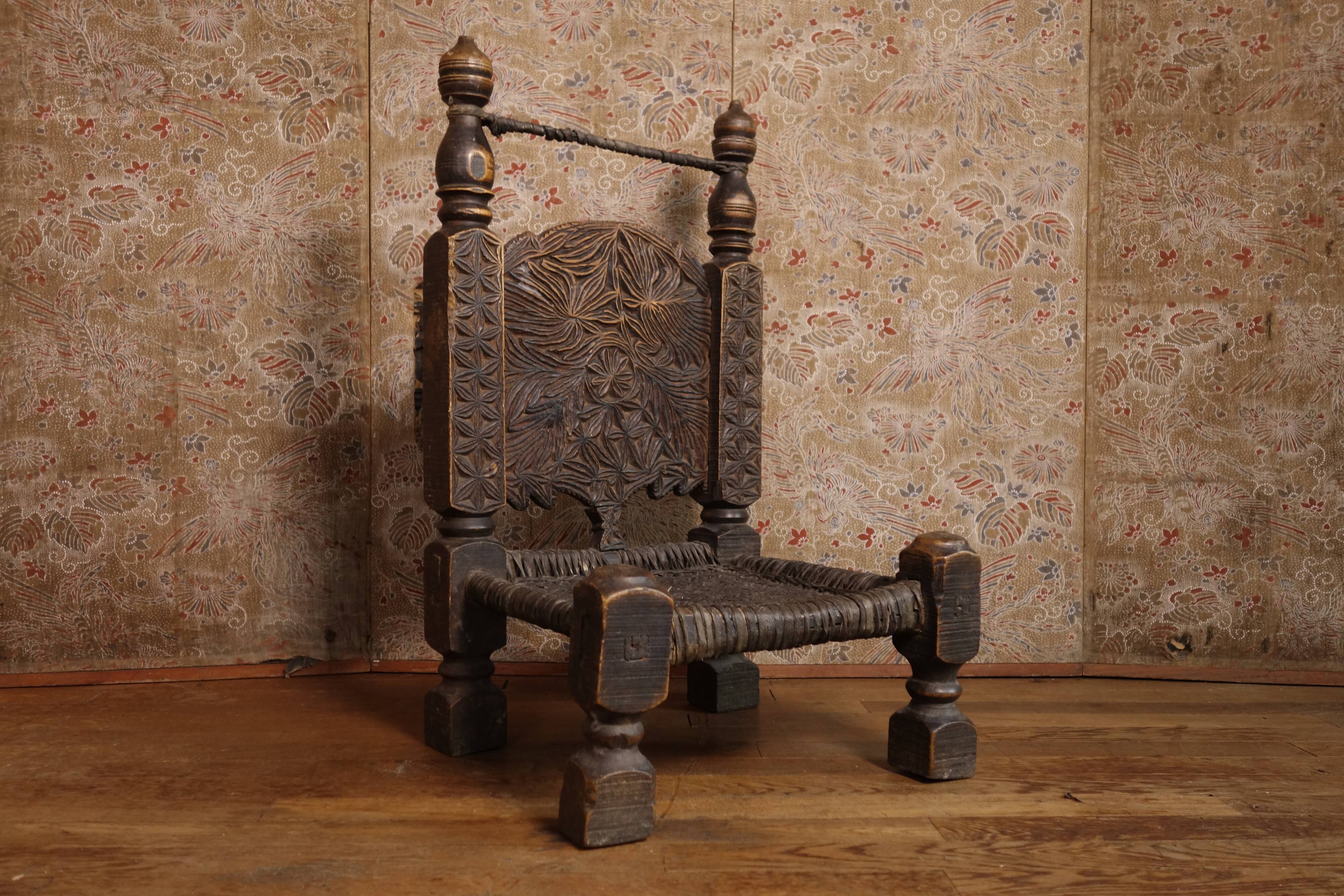 Antique Afghan chair