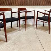 Danish teak model 56 chairs by Niels O. Møller for J.L. Møllers, 1954, set of 4