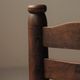 Set of 4 modernist chairs in beech and woven cord, France, circa 1940.