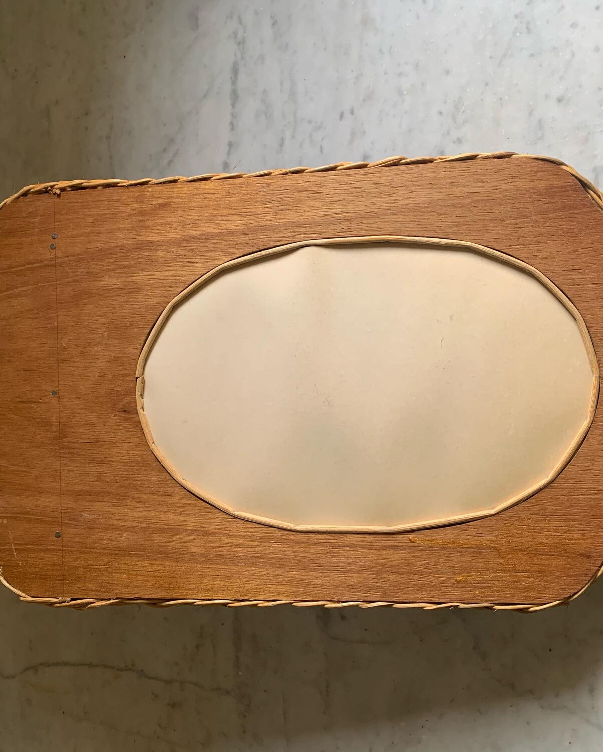 Wicker mirror from the 60s