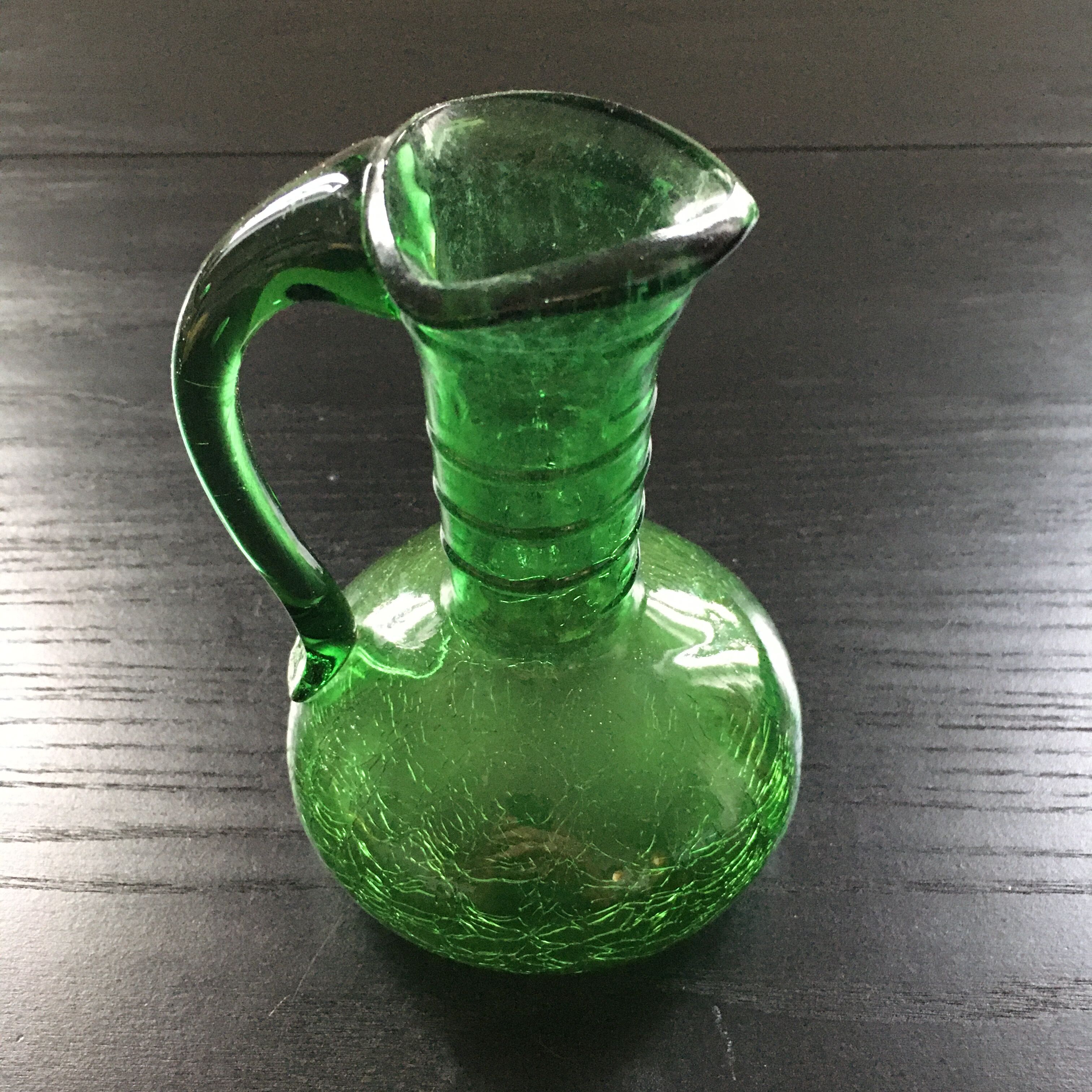 Green Italian carafe