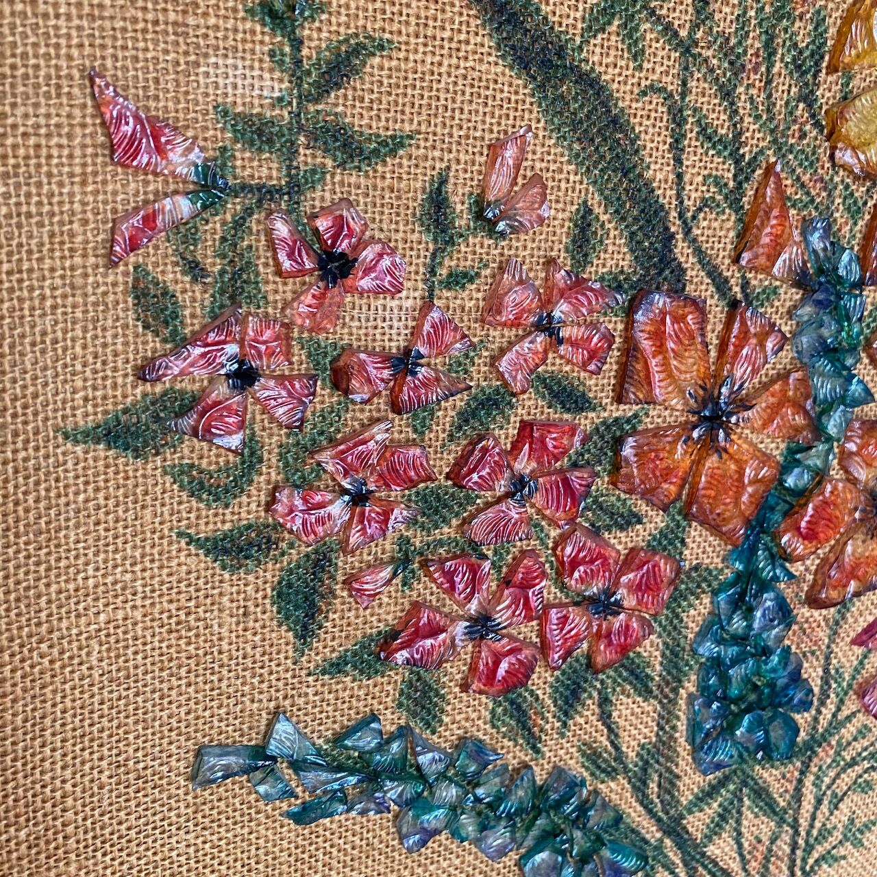 Thérèse Hémery - Painting with diamond glass - Bouquet