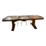 Dining Table Peit hen Eek Waste Table in Scrapwood