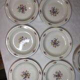 Hollow porcelain plates from Gien