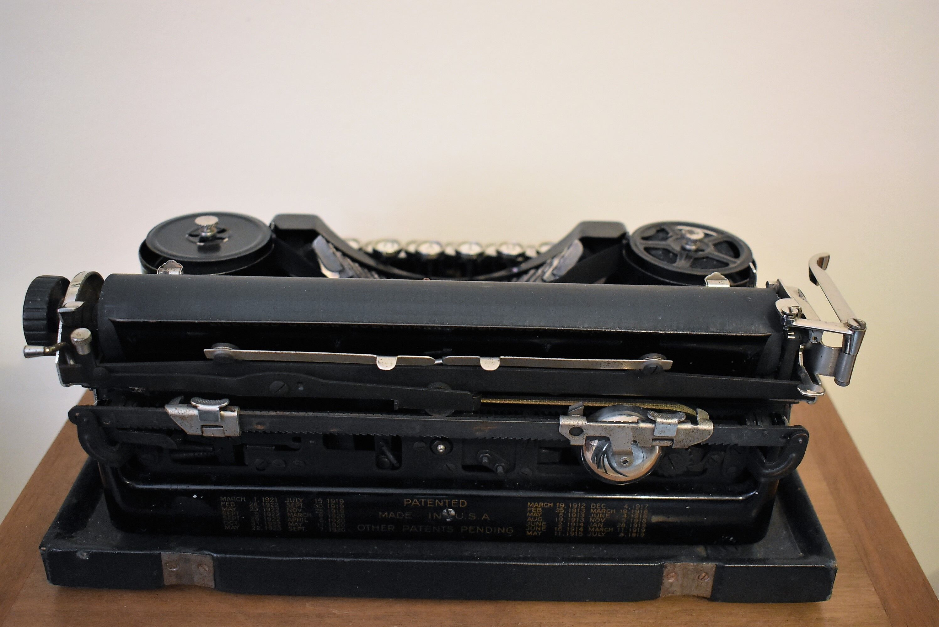 Underwood black notebook typewriter
