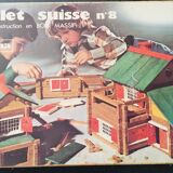 Old wooden construction game Jura Game "Chalet suise N°8"