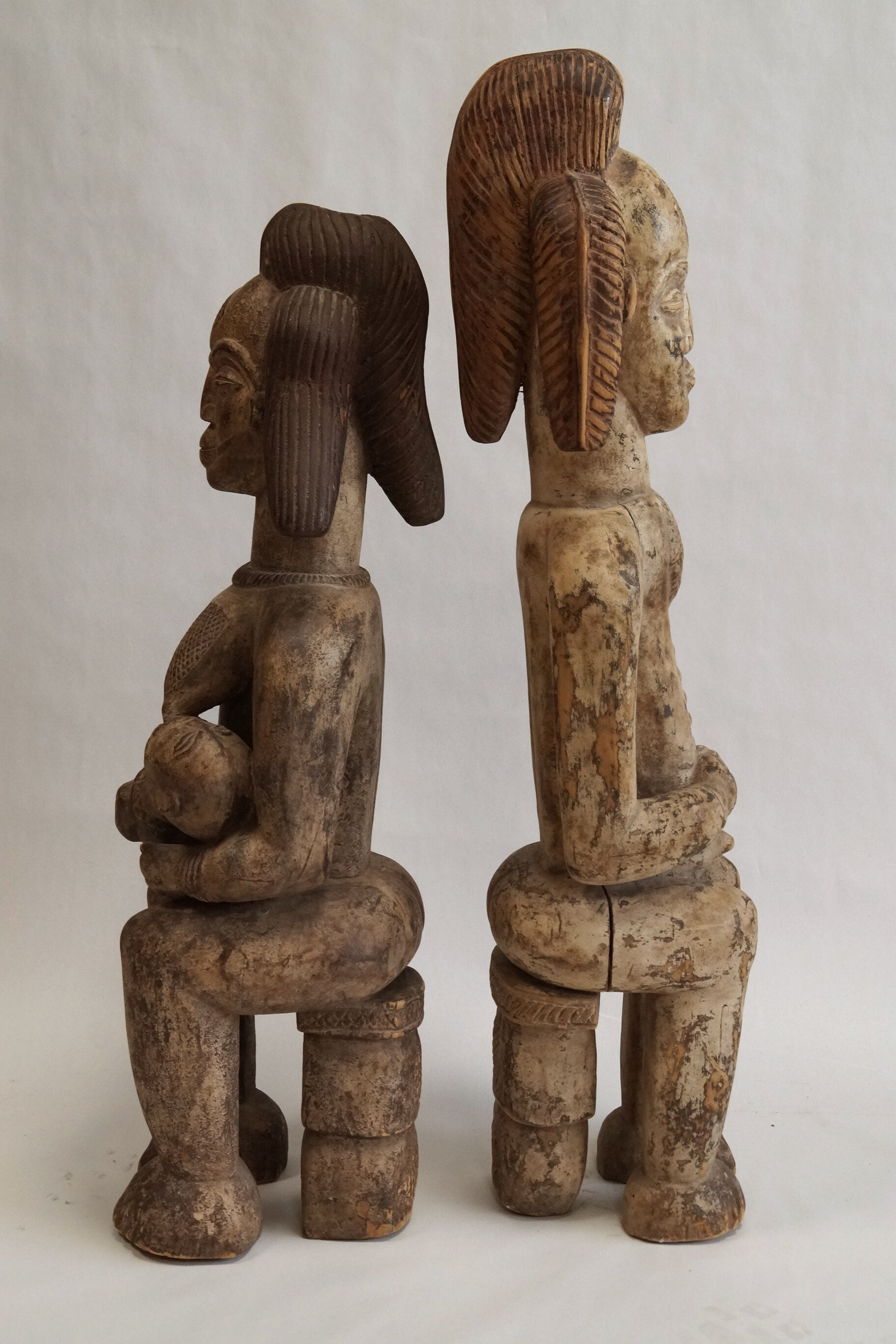 Pair of statues from Gabon