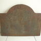 plate fireplace cast nineteenth old cast iron fireback 19th coat of arms lions lily