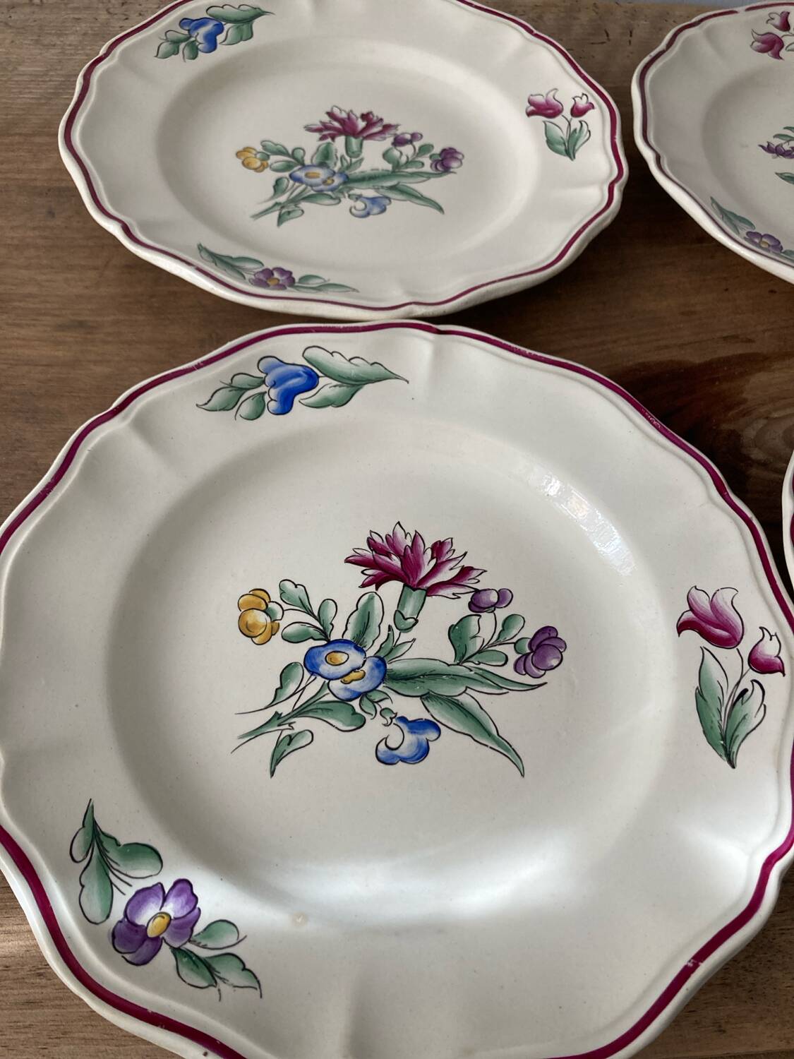 4 digoin sarreguemines cambet plates