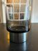 smoked glass candlestick Boussu edition, 1970