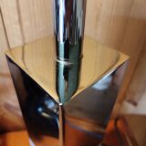 Lampe à poser chromée et inox dépoli design vintage