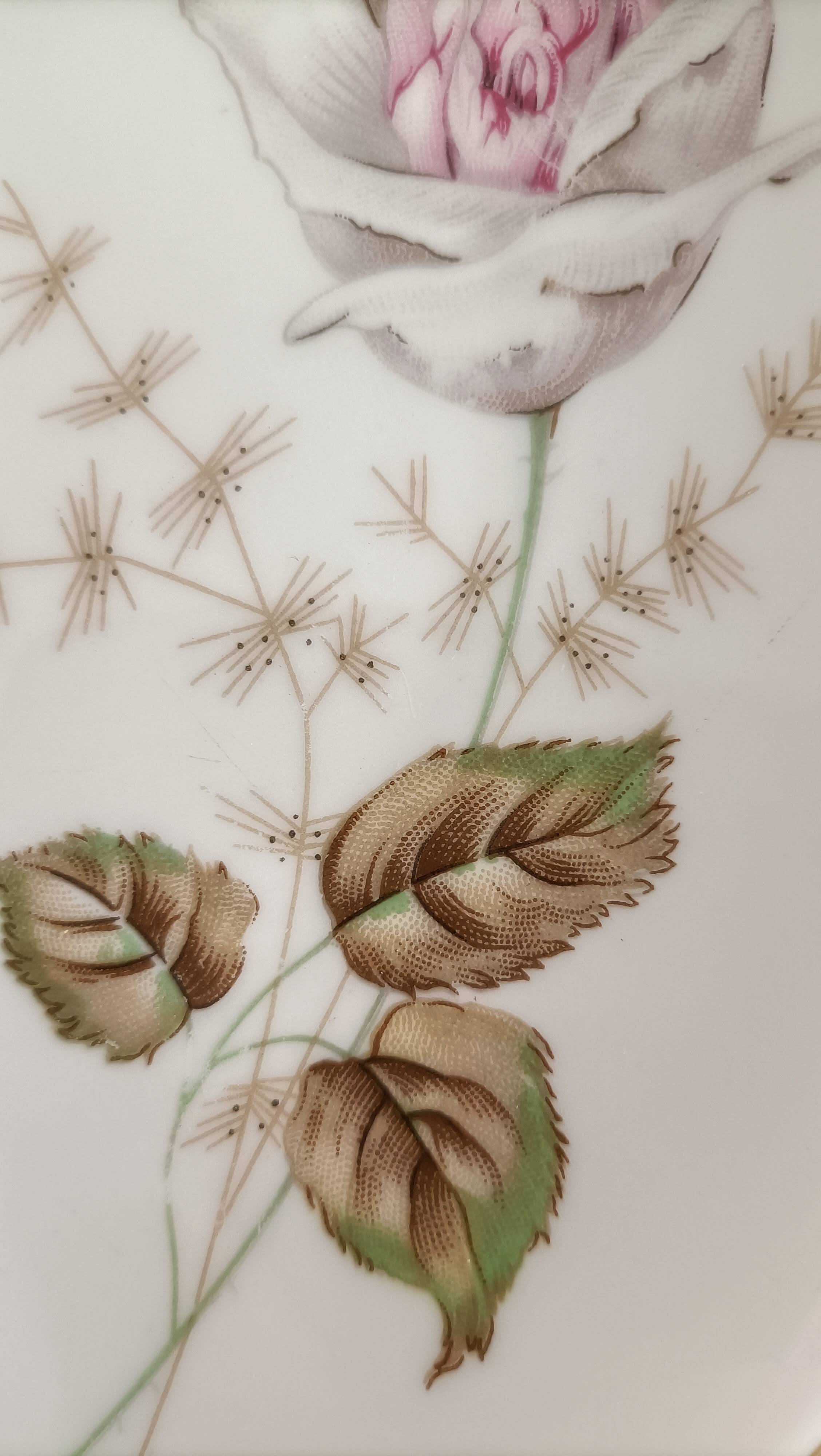 Service à dessert 10 assiettes et plat en porcelaine PMR Bavaria Jaeger & Co