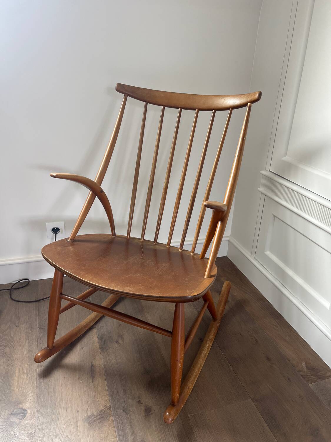 Wooden rocking chair