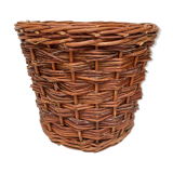 Cache pot en osier tressé