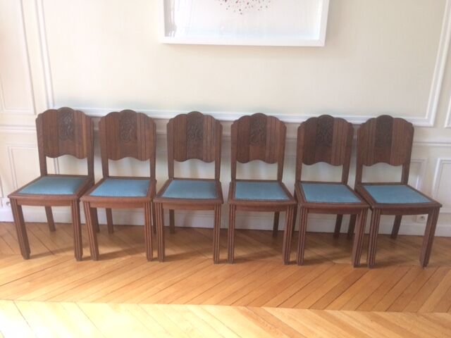 Suite de 6 chaises art déco 1925