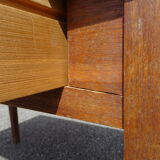 Country farmhouse table with 2 drawers