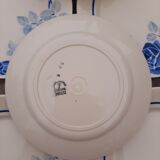 8 blue flower plates Badonviller Rosane