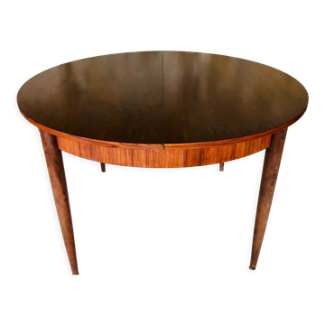 Table de salle à manger en palissandre extensible avec rallonges papillon, 1960’