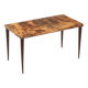 Table basse rectangulaire en parchemin par Aldo Tura 1950
