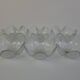 Set of 6 Bohemia Glass Flower Dessert Bowls, Czechoslovakia, circa 1960