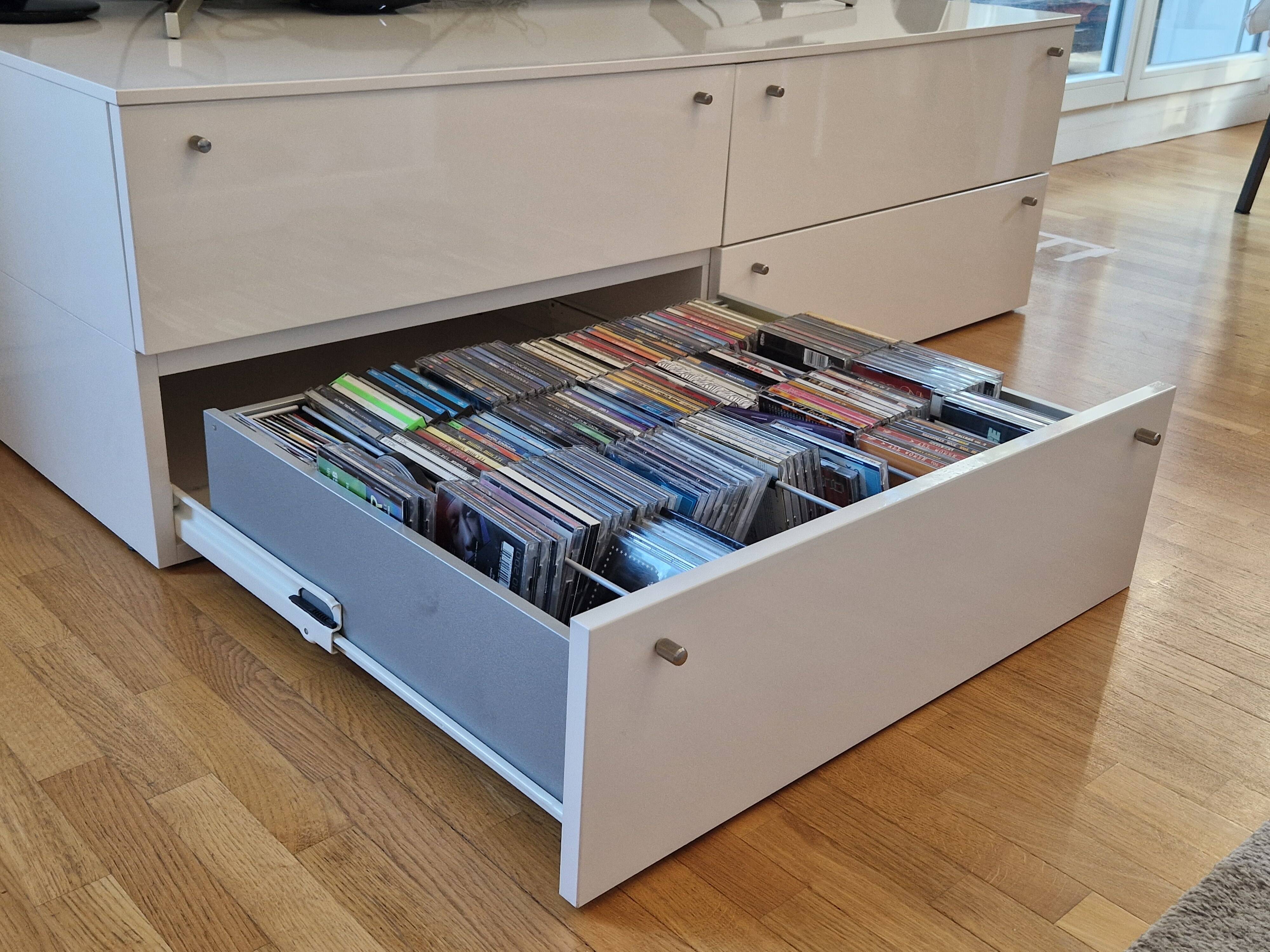 Ligne Roset TV unit, glossy white