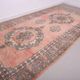 Tapis berbère en laine vintage marocain rose grand 212 x 394 cm, tapis fait main
