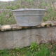 Old oval zinc basin 65 liters