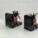 Vintage marble and brass bookend