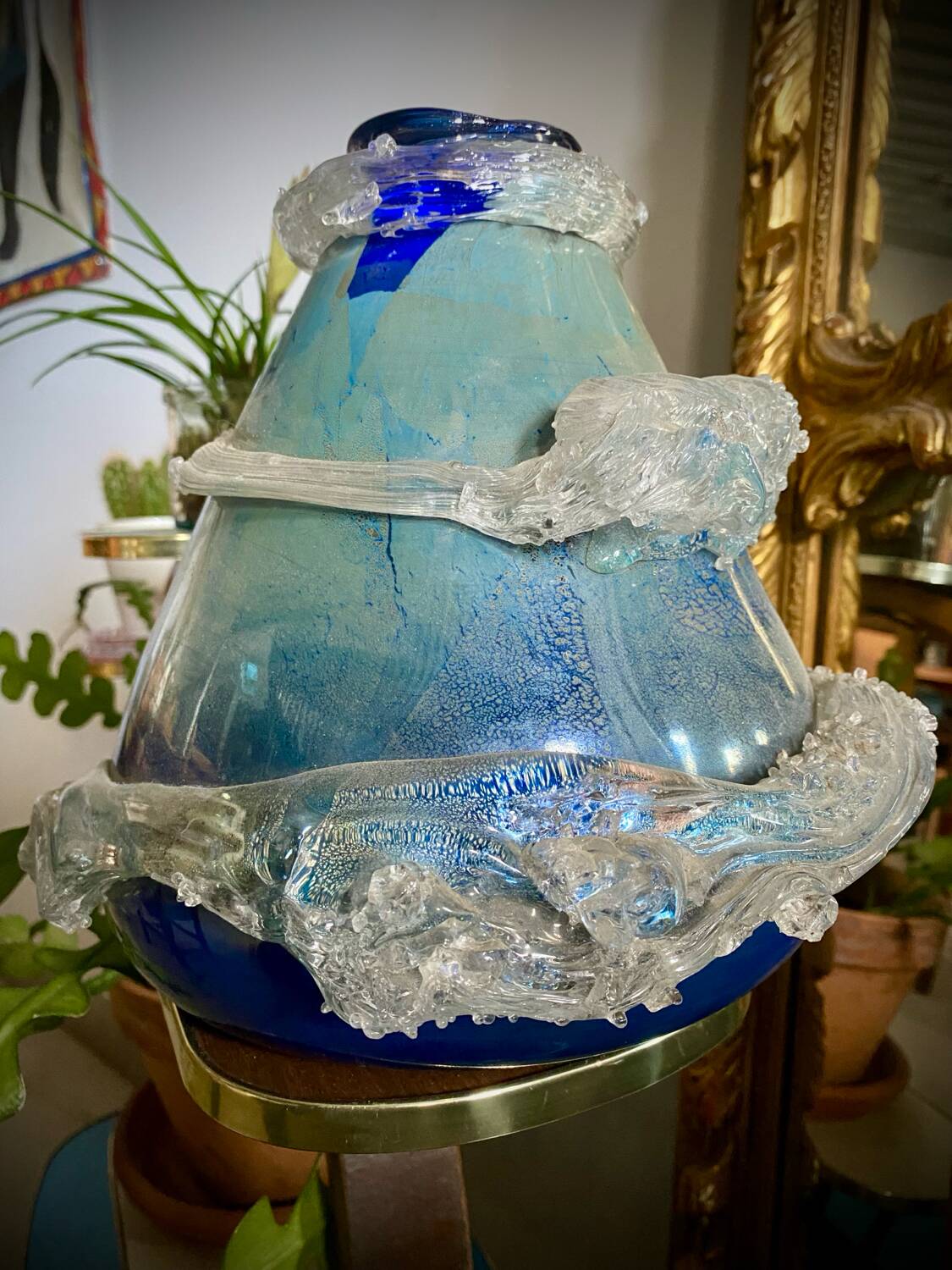 Glass paste vase