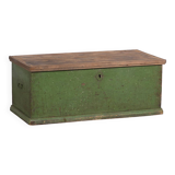 Antique green storage trunk (c.1920) #27