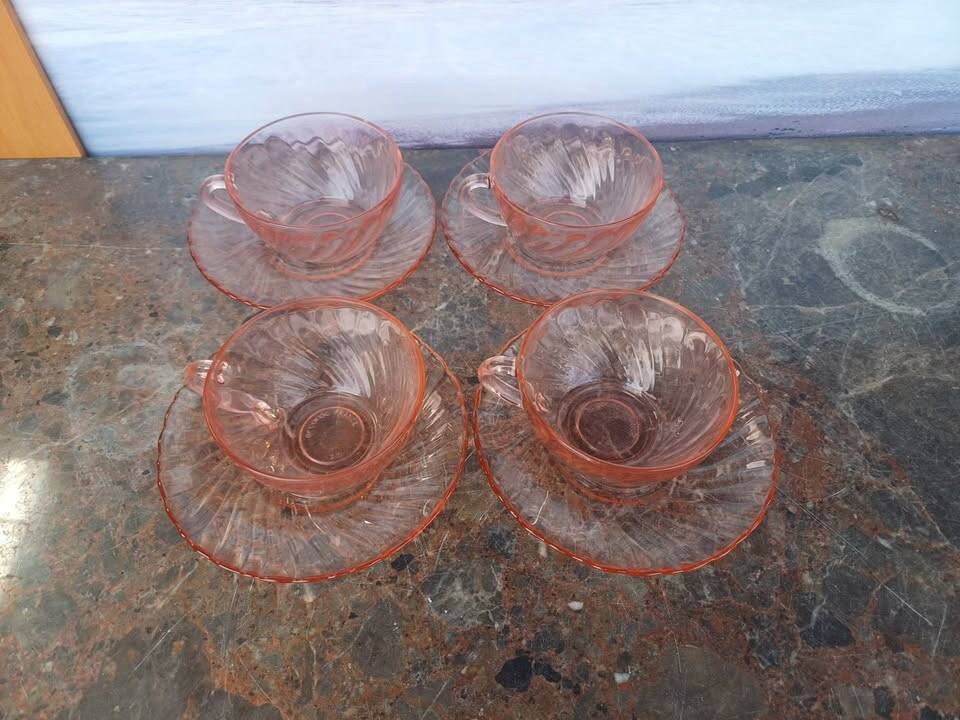 Tasse sous tasse arcopal Rosaline