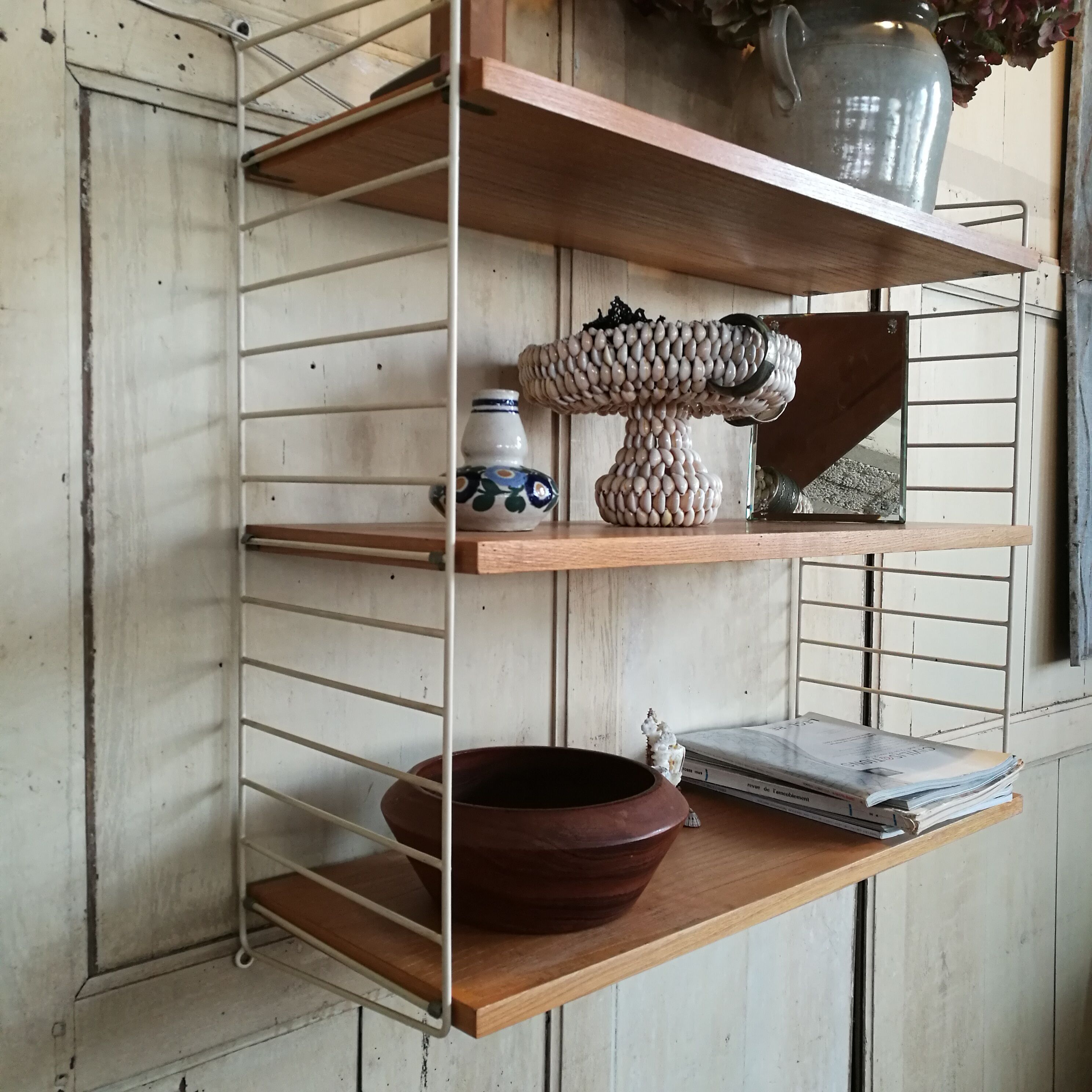 White vintage String shelf