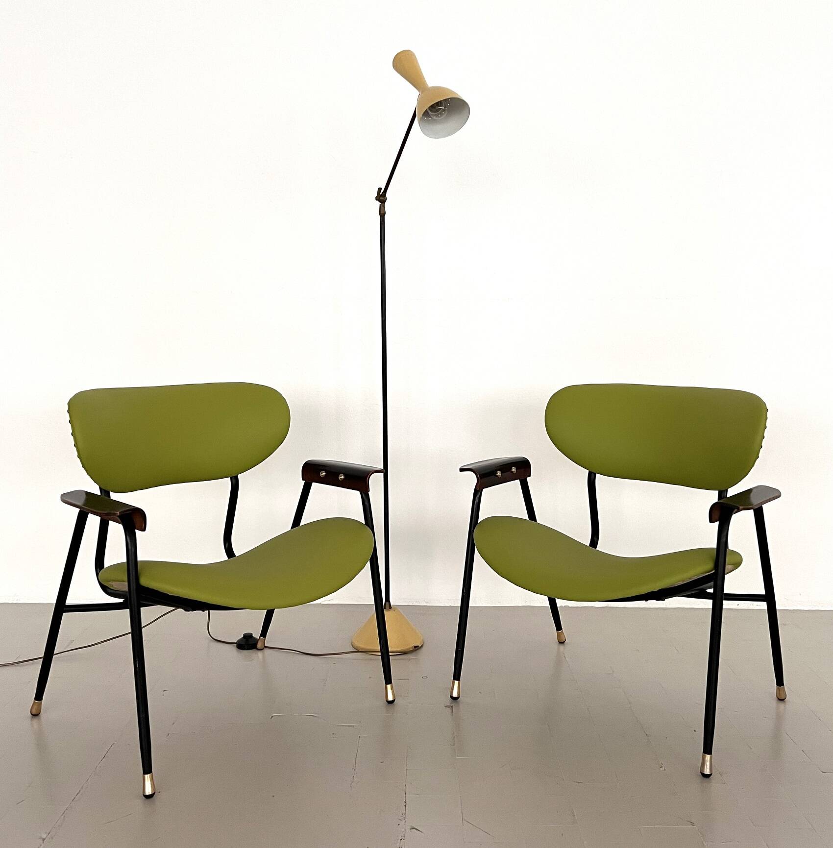 Pair of Lounge Chairs by Gastone Rinaldi, 1960s