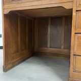 Oak and veneer counter or desk