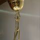 Brass chandelier and beveled glass, Italian manufacturing
