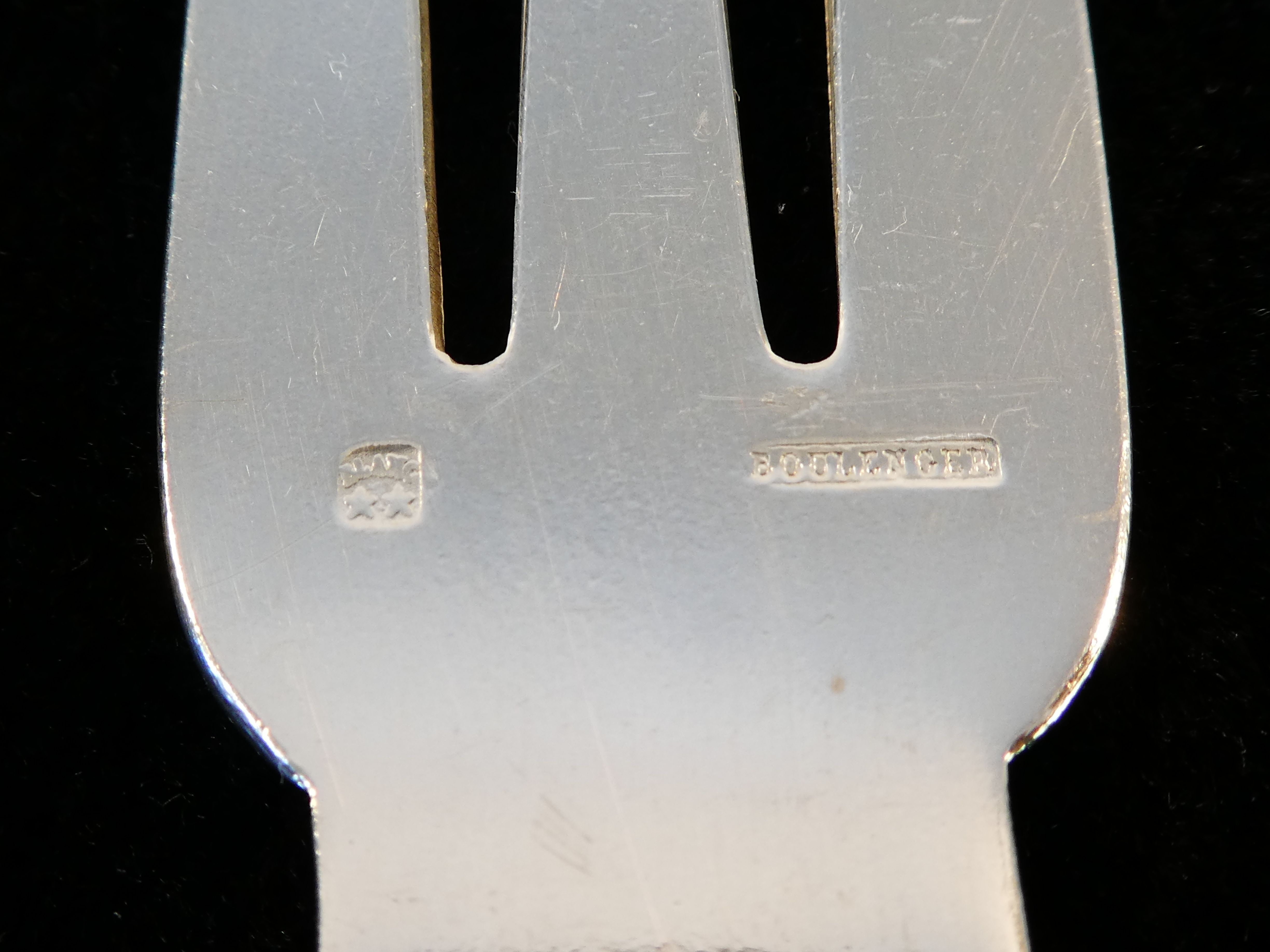 12 fish cutlery knife knife BOULENGER in silver metal Model SUZY