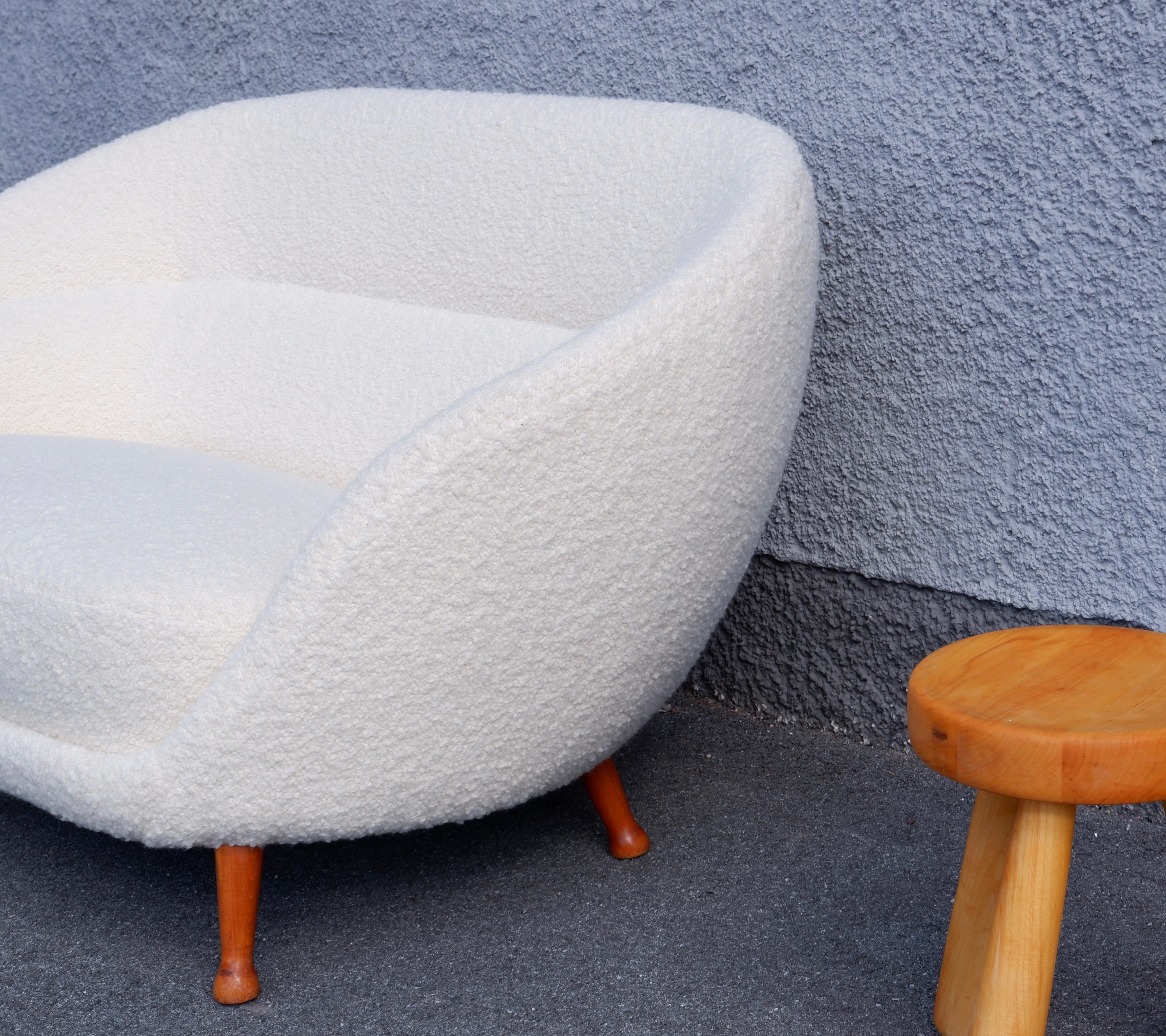 Arne Norell Curvy Soffa Produced by Westbergs Möbler, Sweden, circa 1960