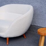 Arne Norell Curvy Soffa Produced by Westbergs Möbler, Sweden, circa 1960