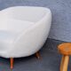 Arne Norell Curvy Soffa Produced by Westbergs Möbler, Sweden, circa 1960