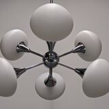 Space Age Sputnik chandelier with 6 lights, 50s-60s