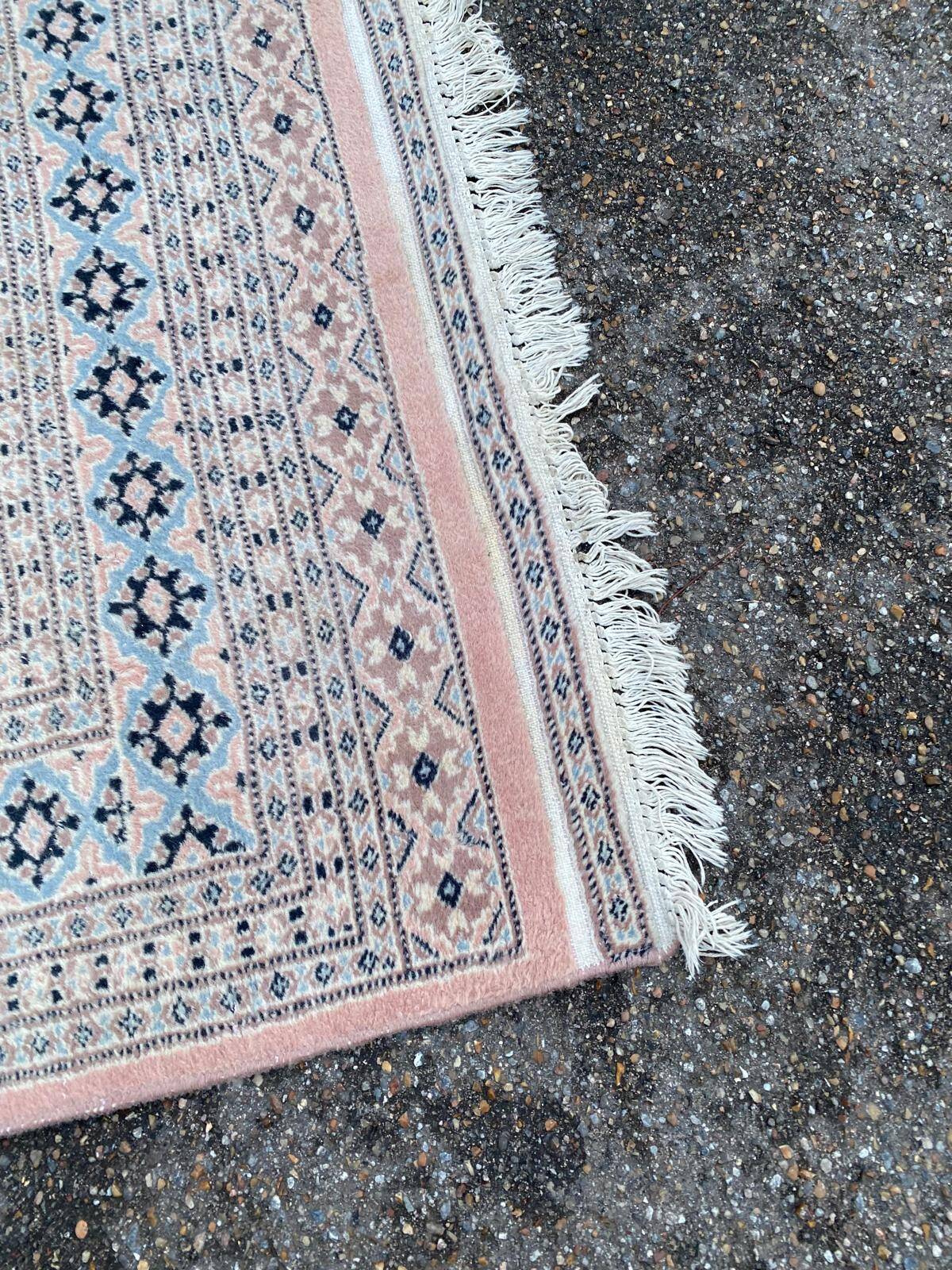 Oriental Persian wool rug Pakistan light blue 200x300