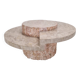 Round Mactan or Fossil Stone Coffee Table by Magnussen Ponte, 1980s