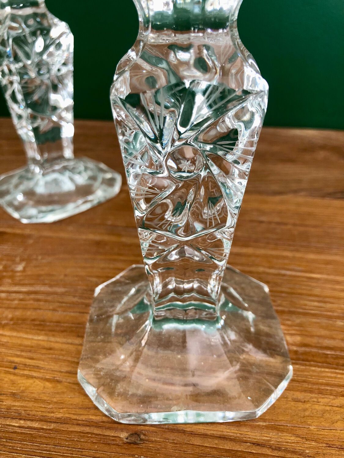 Square base candle holders