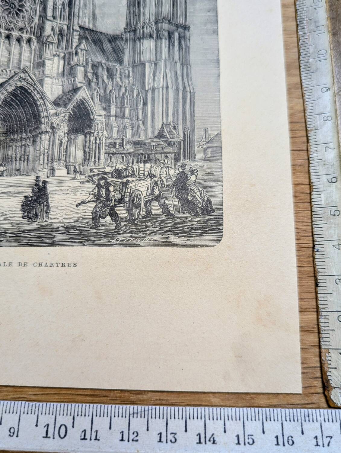 Notre-Dame de Chartres, an original printed in 1895.