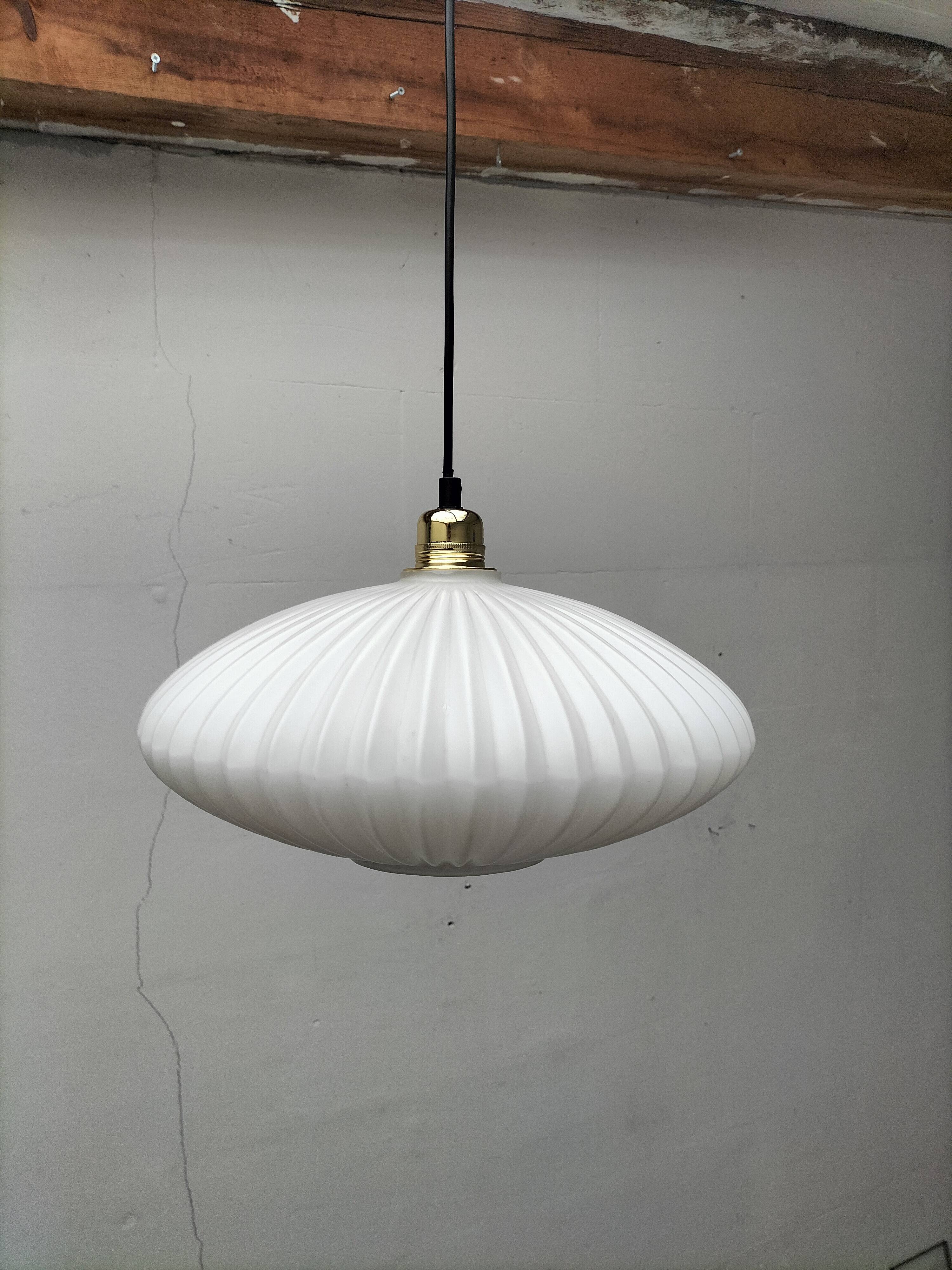 Vintage glass pendant light